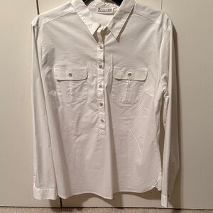 Elegant White Button Down Shirt for Women